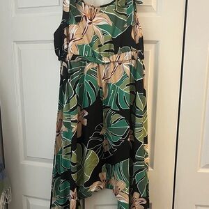 Tropical Floral Sleeveless Jumpsuit